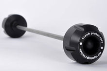 Load image into Gallery viewer, Honda CBR1000RR 2006-2007 RD Moto Front Axle Protection Sliders Blk H4PVN-K