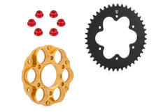 Load image into Gallery viewer, CNC Racing Sprocket-Carrier-Nuts Gold 38/39/43T Ducati 1098 1198 1199 Diavel