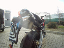 Load image into Gallery viewer, Aprilia Shiver SL 750 Silmotor Italia Exhaust Mid System With Carbon Silencers