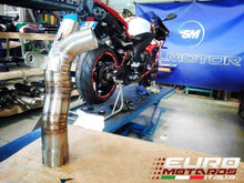 Load image into Gallery viewer, Yamaha R1 2009-2010 Silmotor Exhaust Y Mid Pipe Stainless Steel