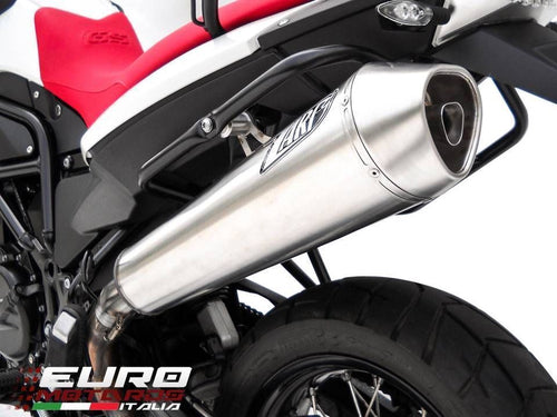 BMW F800GS Zard Exhaust Conical Steel Silencer Road Legal Muffler