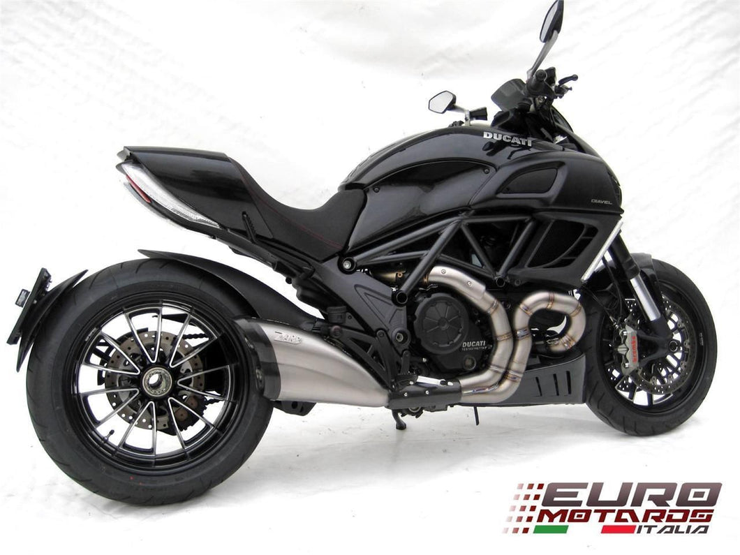 Ducati Diavel 2011-2016 Zard Exhaust Full System With Carbon Cap Silencer