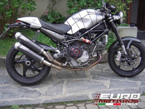 Ducati Monster S4RS Testastretta Zard Exhaust CF Silencers Overlapped +2.5HP