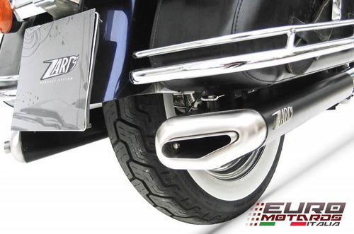 Harley Davidson Touring Zard Penta Black Silencers Road Legal