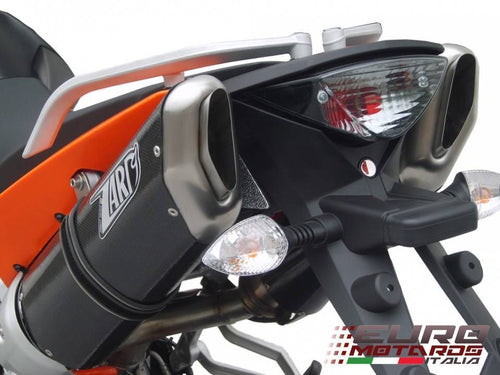 KTM 950 SM / 990 SM SMT Zard Exhaust 2 Penta Carbon Racing Slipon Silencers