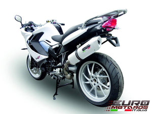 Aprilia Shiver 750 GT 2007-2014 GPR Exhaust Systems Dual Albus White Silencers
