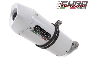 Honda Crossrunner 800 2011-2014 GPR Exhaust Systems  Albus White Slipon Silencer