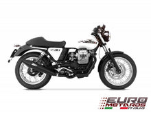 Load image into Gallery viewer, Moto Guzzi V7 Cafe Racer /Classic 12-13 Zard Full Exhaust System Ceramic Black