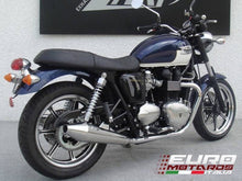 Load image into Gallery viewer, Triumph Bonneville SE Injection Zard Exhaust Stainless Polished Silencers +1.5HP