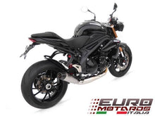 Load image into Gallery viewer, Triumph Speed Triple 2011-2016 Zard Cone Low Titanium Slipon Silencer Carbon Cap