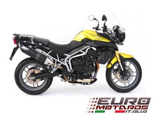 Load image into Gallery viewer, Triumph Tiger 800 Zard Exhaust Penta Black Slipon Silencer