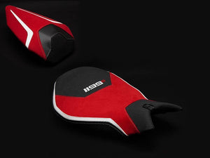 Luimoto Designer Seat Cover Front & Rear Tec-Grip Ducati 1199 Panigale S Edition