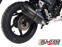 Load image into Gallery viewer, Honda CBR 300R 2014-2016 GPR Exhaust Furore Black Slipon Silencer Road Legal New