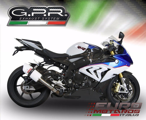 BMW S1000RR 2015 GPR Exhaust Albus White Slipon Silencer Race Short