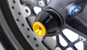 Aprilia V4 Tuono 2011-2014 RD Moto Front Wheel Axle Sliders PV2 7 Colors