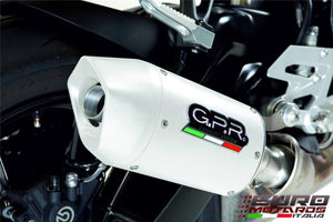 Suzuki GSF 1250 Bandit 2007-2012 GPR Exhaust Systems Albus White Slipon Silencer
