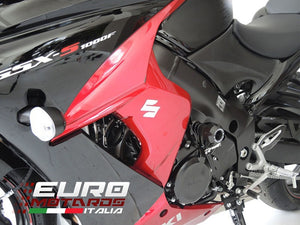 Suzuki GSX-S 1000F 2014-2021 RD Moto Crash Frame Sliders Protectors Black
