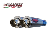 Load image into Gallery viewer, MassMoto Exhaust Dual Silencers M1 MotoGP Style Titanium Kawasaki Z1000 2014-16