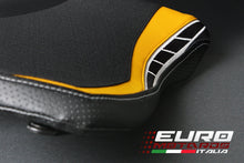 Load image into Gallery viewer, Luimoto Anniversary Edition TecGrip seat covers front and rear for Yamaha R1 2015-2018 — Euro Motards