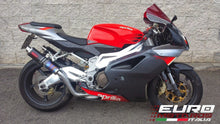 Load image into Gallery viewer, MassMoto Exhaust Dual Silencers M1 MotoGP Style Carbon Aprilia RSV 1000 2004-10