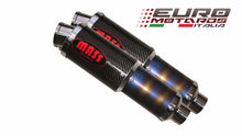 Load image into Gallery viewer, MassMoto Exhaust Dual Silencers M1 MotoGP Style Carbon Aprilia RSV 1000 2004-10