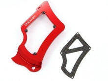 Load image into Gallery viewer, Ducabike Billet Carbon Sprocket Cover Red Ducati Hypermotard Monster 848 1198