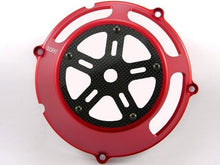 Load image into Gallery viewer, Ducabike Billet Carbon Clutch Cover 09Red Ducati Monster 696 796 1100 1098 1198