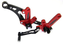 Load image into Gallery viewer, Ducabike Adjustable Rearsets Red Ducati Diavel 1200