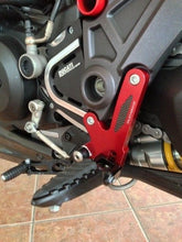 Load image into Gallery viewer, Ducabike Adjustable Rearsets Red Ducati Diavel 1200