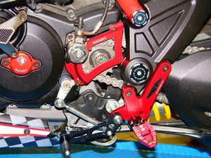 Ducabike Adjustable Rearsets Red Ducati Diavel 1200