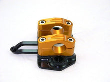 Load image into Gallery viewer, Ducabike Billet Adjustable Handlebar Risers Gold Ducati Streetfighter