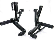 Load image into Gallery viewer, Ducabike Adjustable Rearsets Black Ducati Monster 600 620 695 750 900 1000 S4