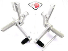 Load image into Gallery viewer, Ducabike Adjustable Rearsets Silver Ducati Monster 600 620 695 750 900 1000 S4