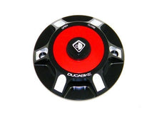 Load image into Gallery viewer, Ducabike Billet Carbon Gas Cap Red Ducati Hypermotard 796 1100