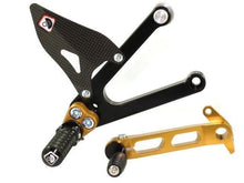 Load image into Gallery viewer, Ducabike Adjustable Rearsets Black/Gold Ducati Sport Classic 1000 Supersport 00>