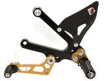 Load image into Gallery viewer, Ducabike Adjustable Rearsets Black/Gold Ducati Sport Classic 1000 Supersport 00&gt;
