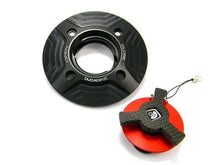 Load image into Gallery viewer, Ducabike Billet Carbon Gas Cap Red Ducati 1199 Panigale Streetfighter 848 1100