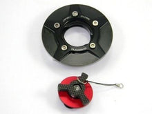 Load image into Gallery viewer, Ducabike Billet Carbon Gas Cap Red Ducati Diavel Monster 696 796 1100