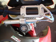Load image into Gallery viewer, Ducabike Ohlins Steering Damper Mounting Kit Ducati Hypermotard 1100 Silver
