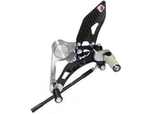 Load image into Gallery viewer, Ducabike Adjustable Rearsets Silver/Black Ducati Monster S2R S4R S4RS