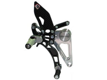 Load image into Gallery viewer, Ducabike Adjustable Rearsets Silver/Black Ducati Monster S2R S4R S4RS