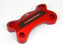 Load image into Gallery viewer, Ducabike Billet/Carbon Handlebar Clamp Red Ducati Hypermotard 821
