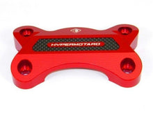 Load image into Gallery viewer, Ducabike Billet/Carbon Handlebar Clamp Red Ducati Hypermotard 821