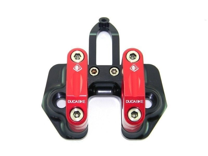 Ducabike Billet Adjustable Handlebar Risers Red Ducati Streetfighter