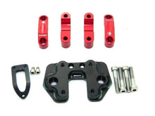 Load image into Gallery viewer, Ducabike Billet Adjustable Handlebar Risers Red Ducati Streetfighter