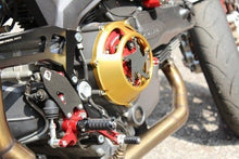 Load image into Gallery viewer, Ducabike Billet Carbon Clutch Cover 08Gold Ducati Monster 696 796 1100 1098 1198