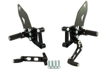 Load image into Gallery viewer, Ducabike Adjustable Rearsets Black Ducati 749 999