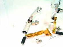Load image into Gallery viewer, Ducabike Adjustable Rearsets Ducati Streetfighter 848 1100 Silver/Gold