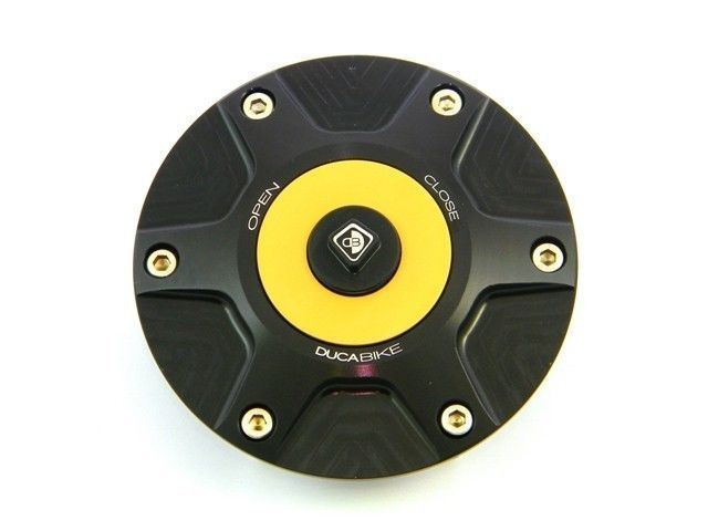 Ducabike Billet Carbon Gas Cap Gold Ducati Multistrada 1200