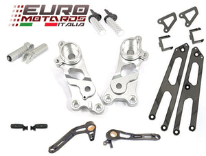 Ducati Scrambler 2014-2016 Ducabike Rearsets Kit For Rider and Passenger Silver